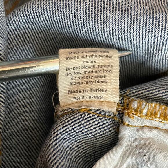 Mille Denim Brooke Mid Rise Slim Fit Jean Rigid Cotton Ankle Length Raw Hem 33 - Picture 13 of 14